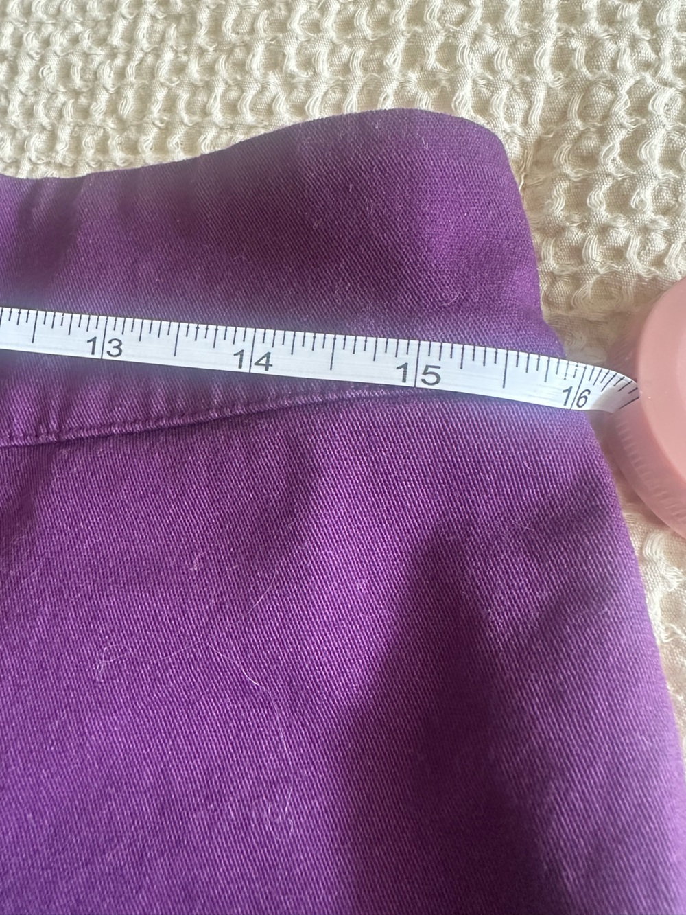 Laura Byrnes Pinup Girl High-Rise Purple Women's Tailored Shorts - Picture 3 of 7